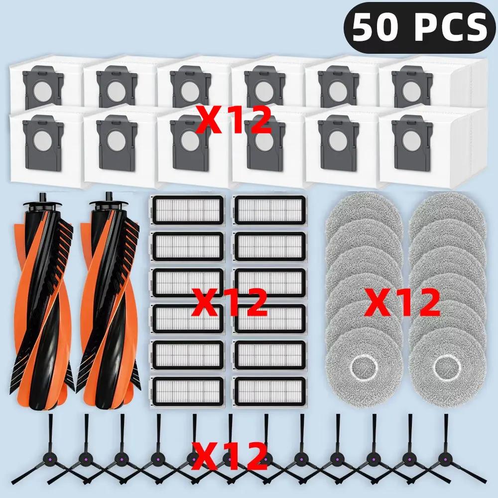 Compatible For Cecotec Conga X70 Replacement Parts Accessories Main Side Brush HEPA Filter Mop Pad Dust Bag