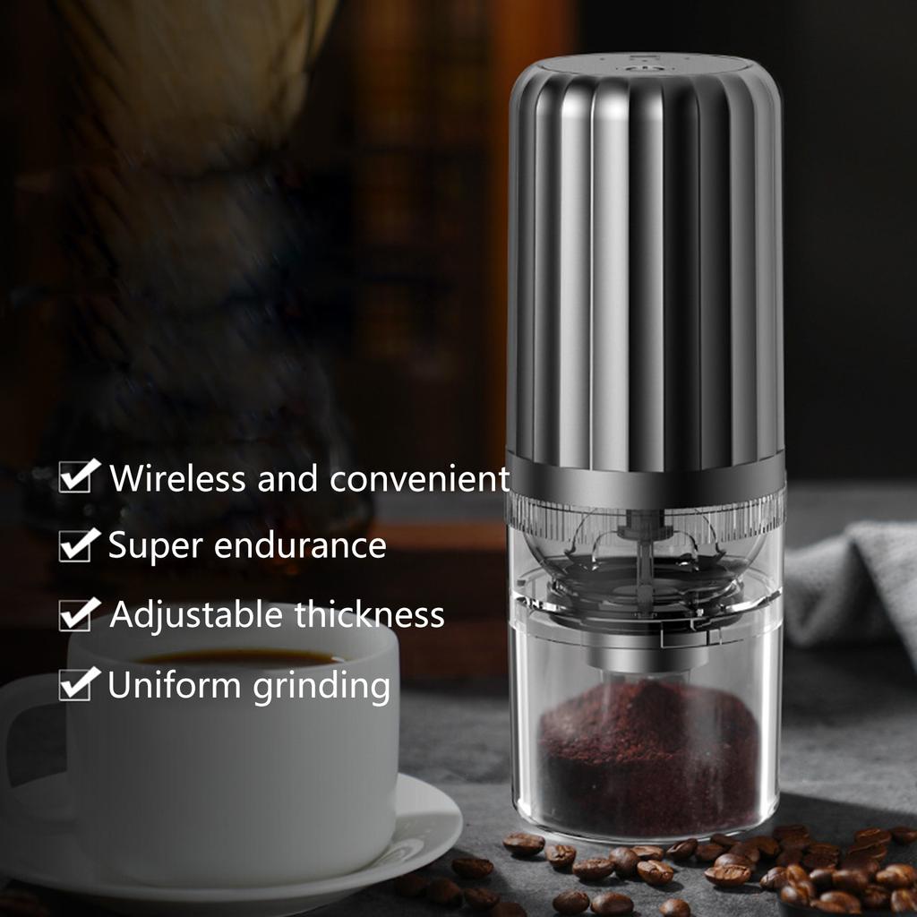 Portable Coffee Grinder Electric USB Rechargeable Home Outdoor Blenders Adjustable Coffee Beans Grinder for Kitchen