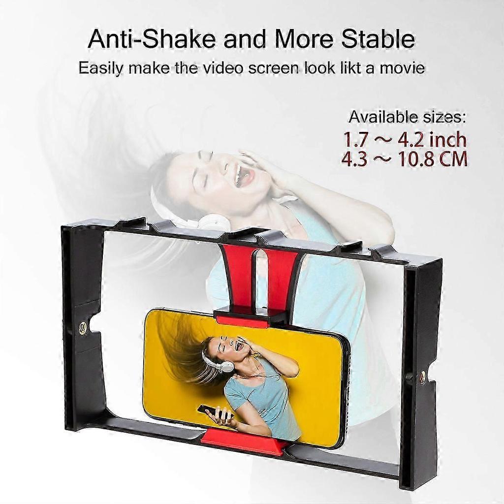 Phone Video Camera Cage Handheld Stabilizer Film Making Rig for SmartPhone Hand Grip Bracket Mobile