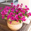Bright 7 Head Plastic Hibiscus Floral Display Long Time Outdoor Artificial Flower For Backyard And Decors Decoration