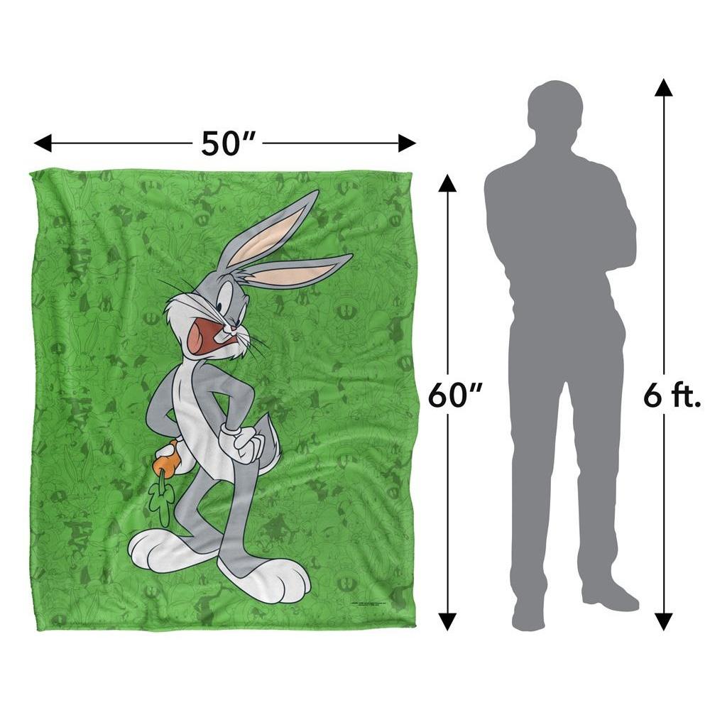 Looney Tunes Character Collage Bugs Bunny Blanket