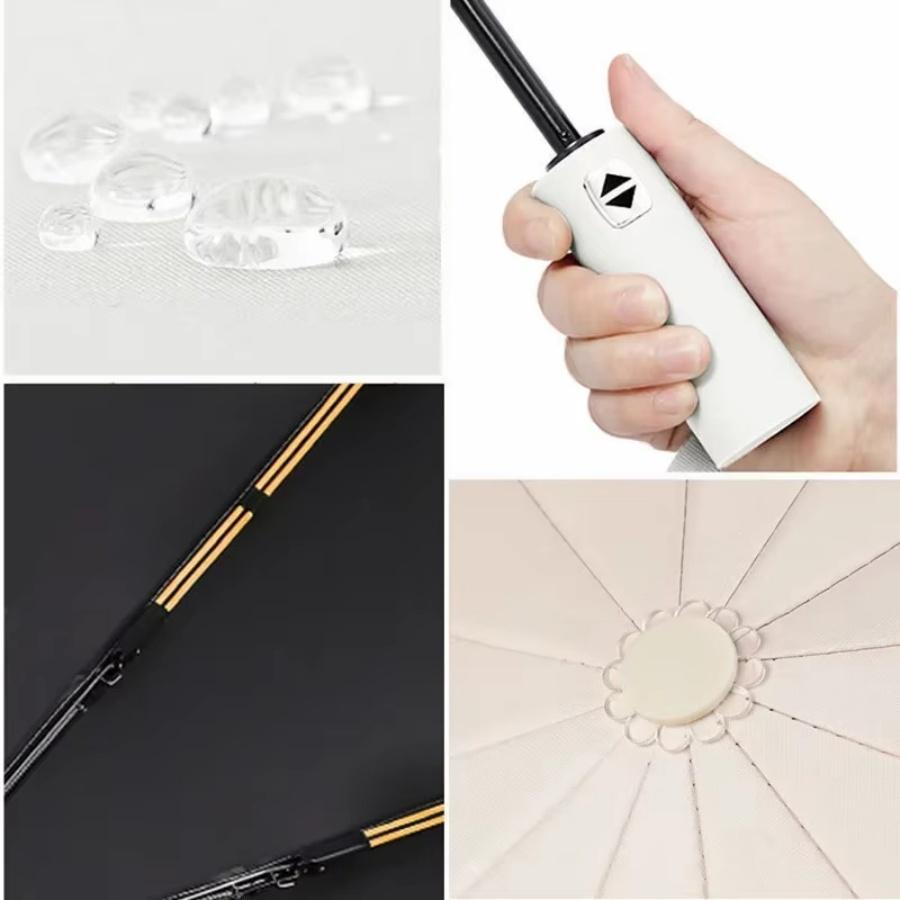 106cm/41.73in Sunshade Umbrellas 24 Bones Sun Protection UV Umbrella for Men Women Large Windproof Sunny and Rainy Umbrella