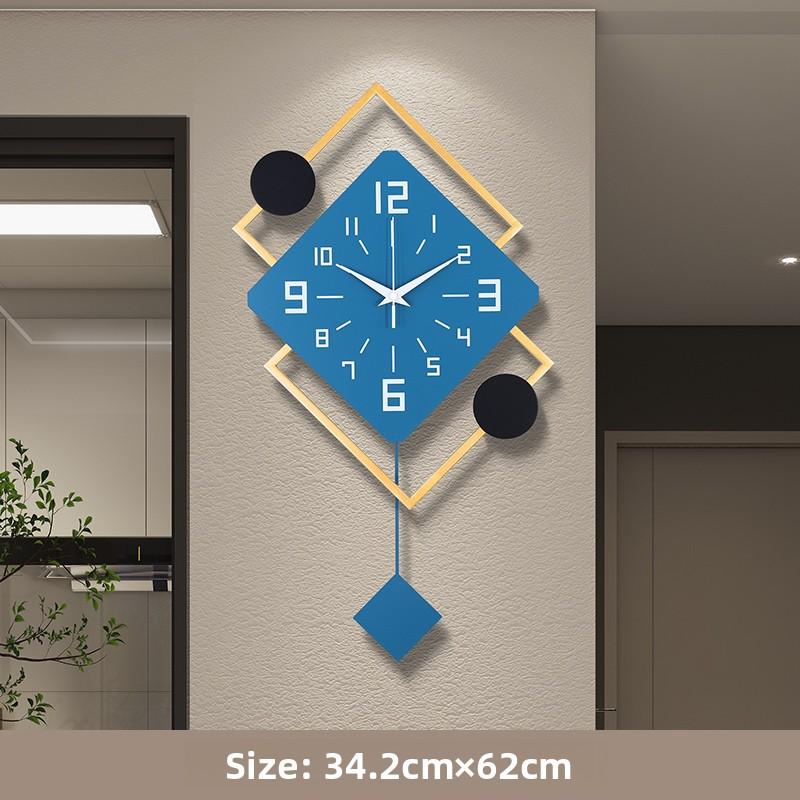 Wall Clock Living Room Light Luxury Creative Fashion Quartz Clock Modern Art Wall Hanging Non Punching Home Clock