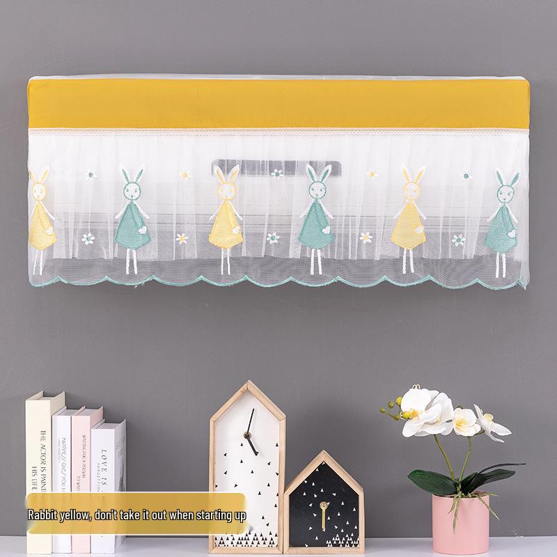 Universal Wall-Mounted Air Conditioner Dust Cover - Moisture-Proof, Full Coverage, Wind Blocker