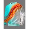 Men's Crew Neck Long Sleeve Sweatshirt for Spring and Autumn Fashion
