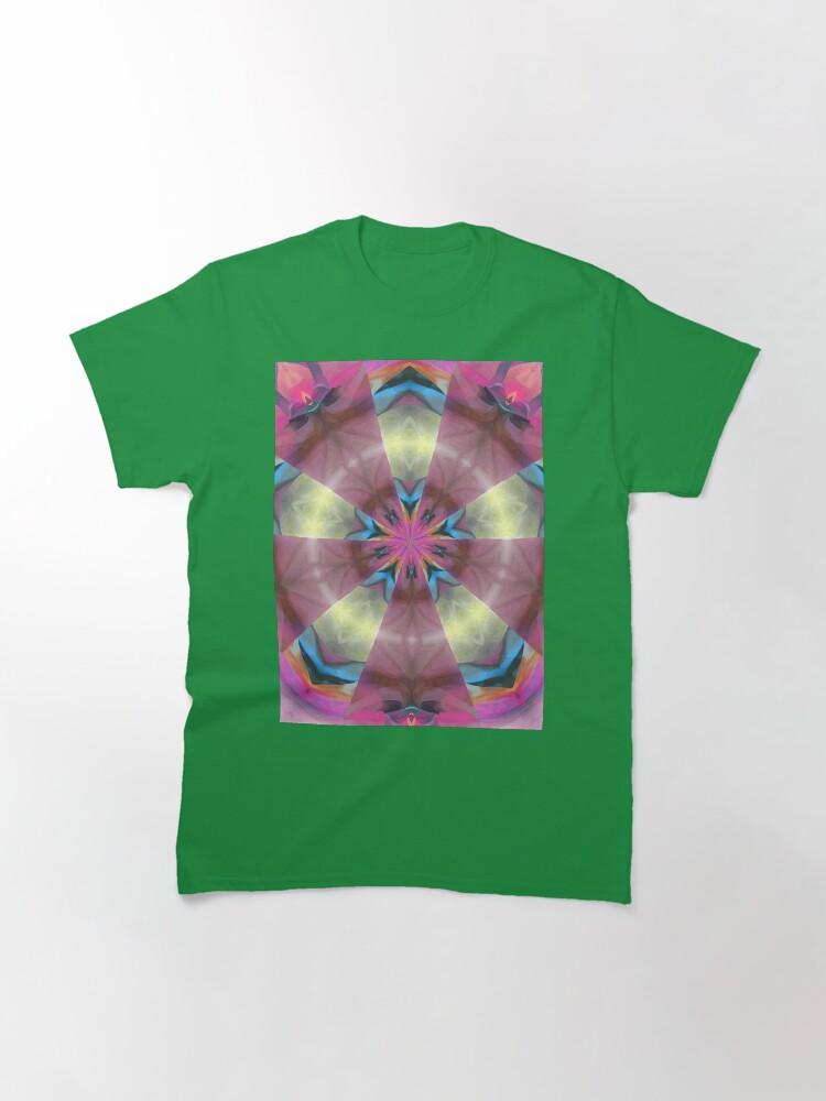 Pentangle Pastel Shades Multicolored Kaleidoscope Pentangle Pattern 12 Classic T-Shirt