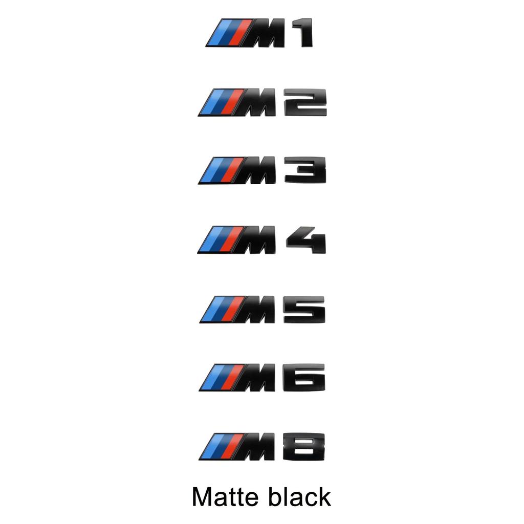 3D ABS Car Trunk Lid Sticker BMW M Emblem for M1 M2 M3 M4 M5 M6 M7 M8 E46 E36 E34 F10 E90 F30 E60 E53 E30 E92 E Series XB5