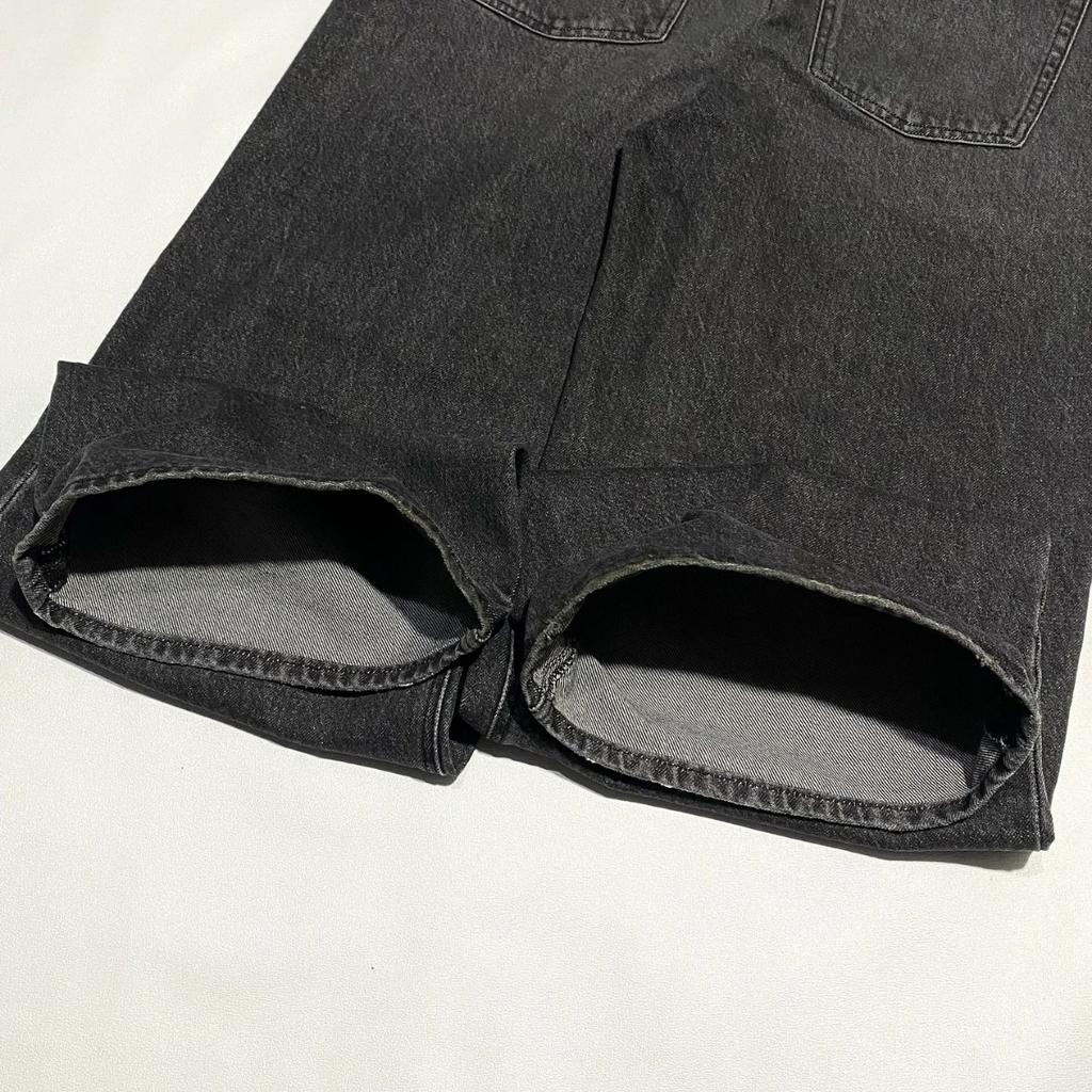 RogueWave American Y2K New Baggy Wide Leg Black Jeans Overszied Men Street Casual Joker Denim Pants Couple Jeans Retro Streetwear