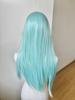 Mint Green Lace Front Wig for Women 13*4 Lace Frontal Long Straight Hair Wigs High Quality Fibers Synthetic Lace Wig for Cosplay