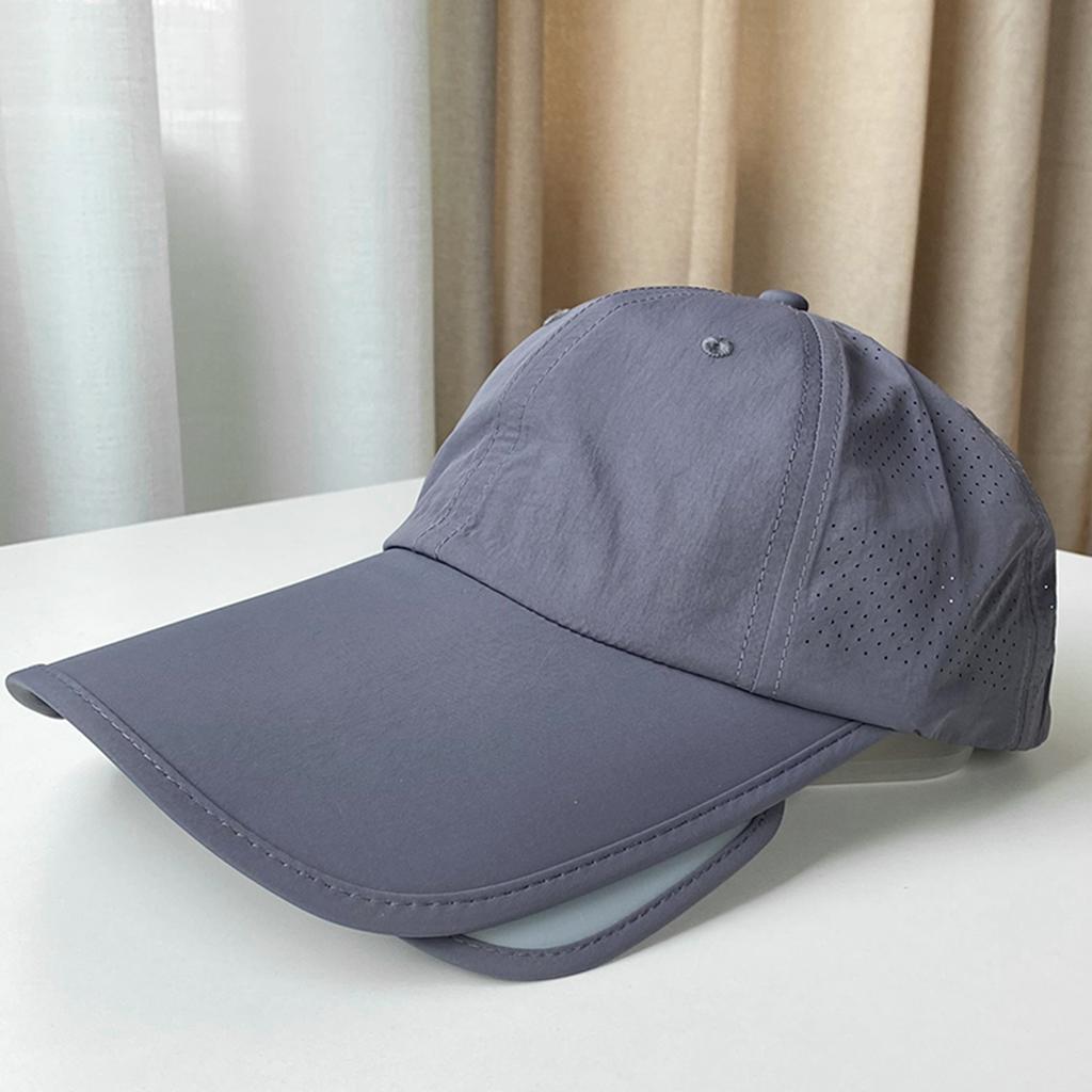 Sunscreen Hat Men'S Summer Sun Hat Outdoor Big Brim Cap Breathable Fishing Hat Retractable Sunshade Anti-Ultraviolet