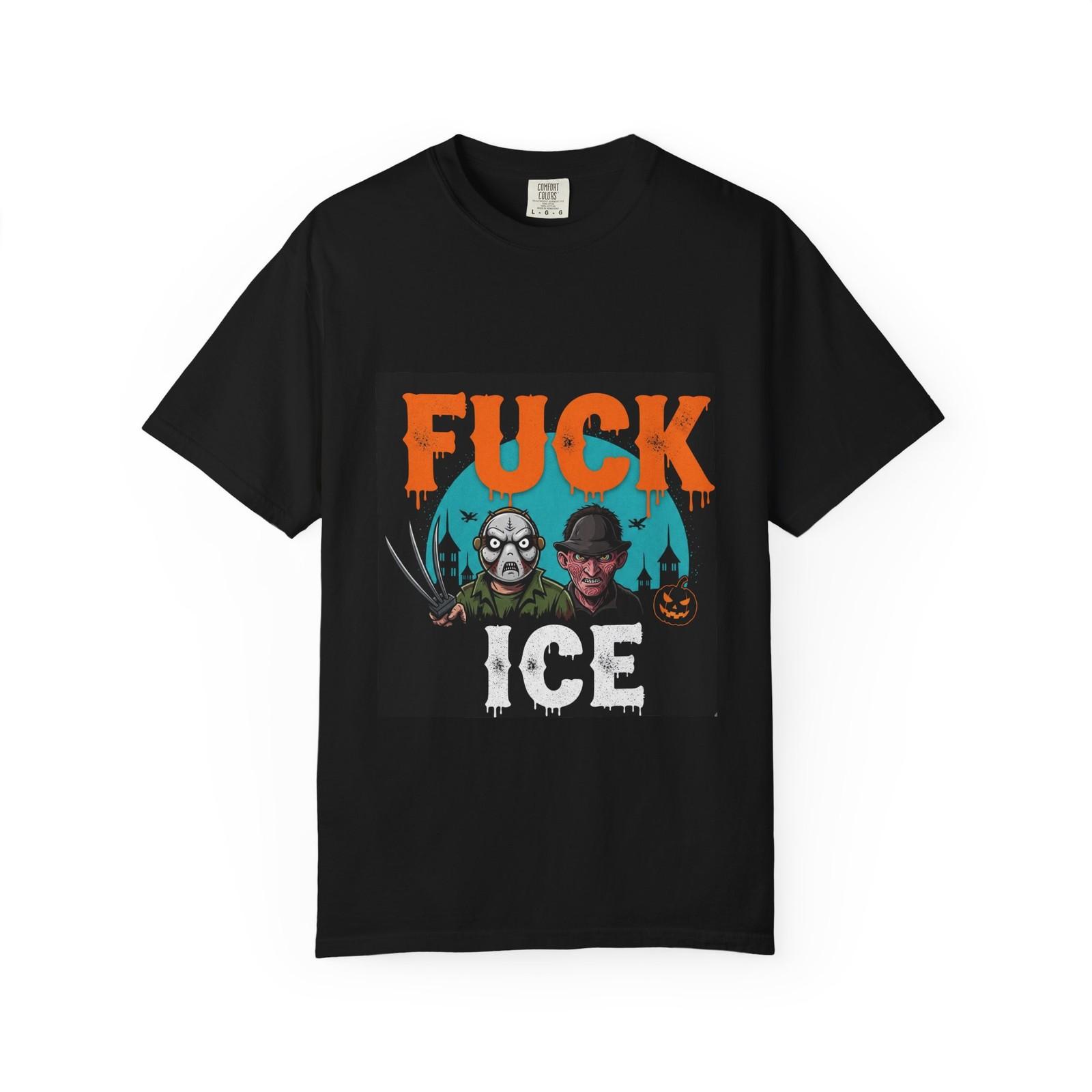 Halloween ICE Horror Graphic Tee, Unisex T-Shirt, Funny Halloween Shirt S разноцветный