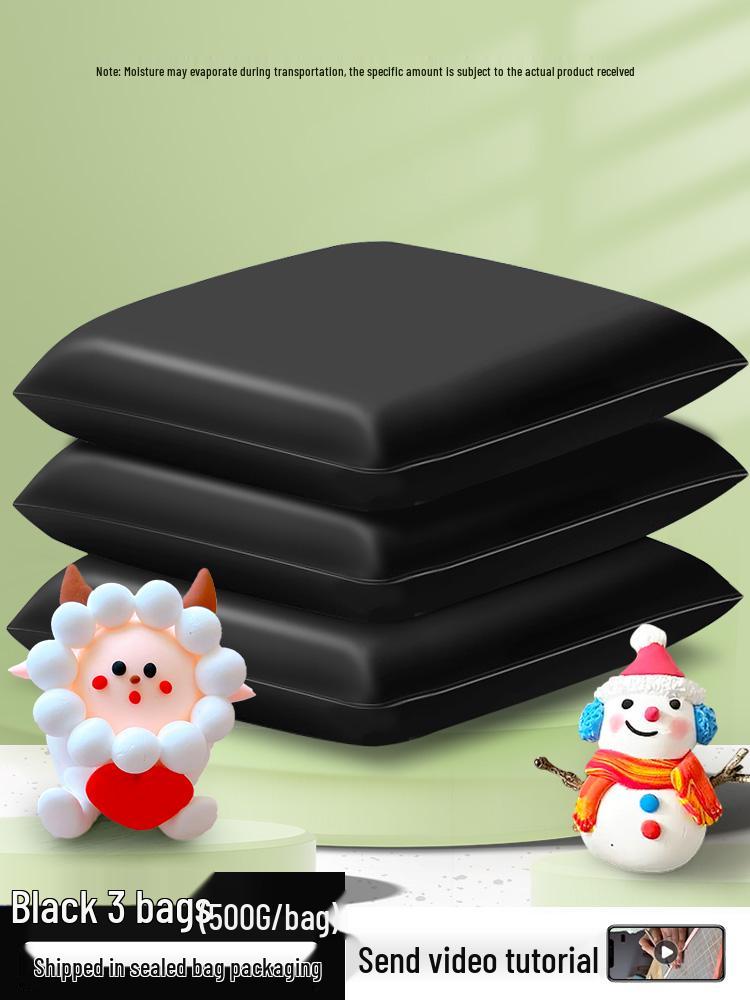 

500g Black & White Modeling Clay for DIY & School Projects