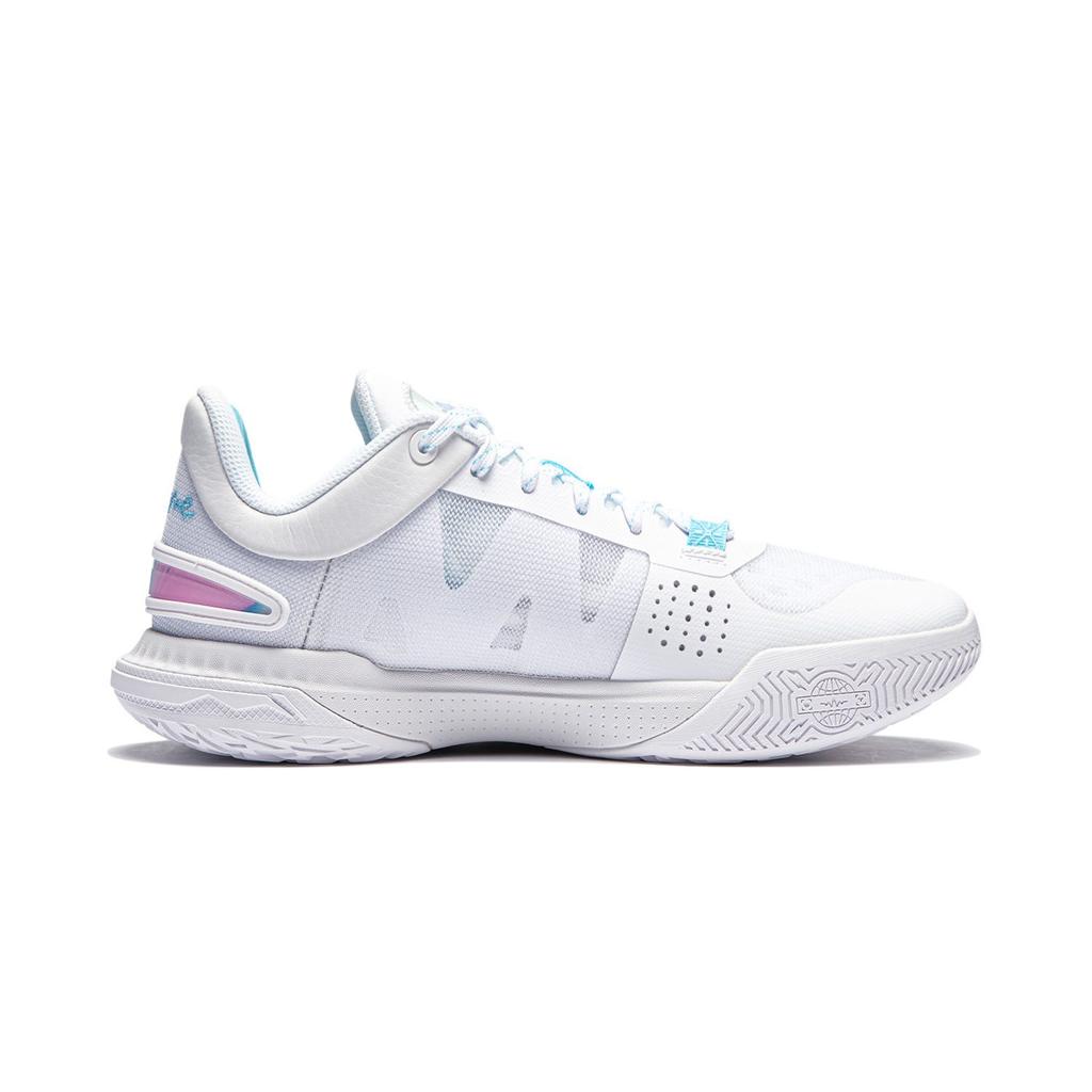 Li Ning Wade Flash Low Top Basketball Shoes Men's White Blue ABPU027-1