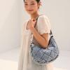 Fluit Studio Adjustable Strap Vintage Denim Quilted Shoulder Crossbody Bag
