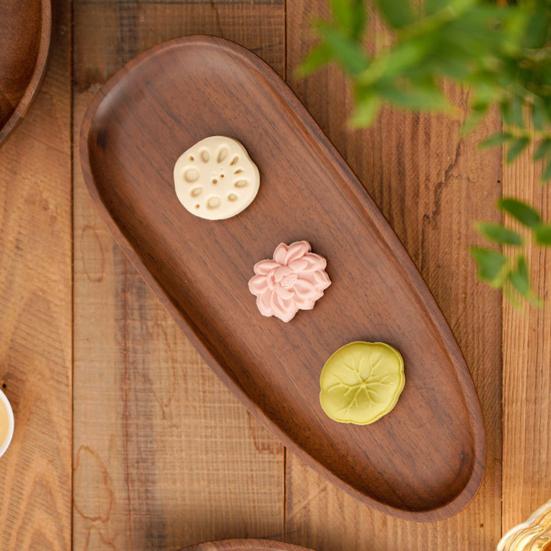 Wooden Display Tray Small Round Rustic Serving Platter Candle Holder Jewelry Tray Farmhouse Modern Home Decor