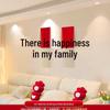 Bridal Chamber Set: Double Happiness Wall Stickers for Wedding Decoration In Bedroom & Living Room