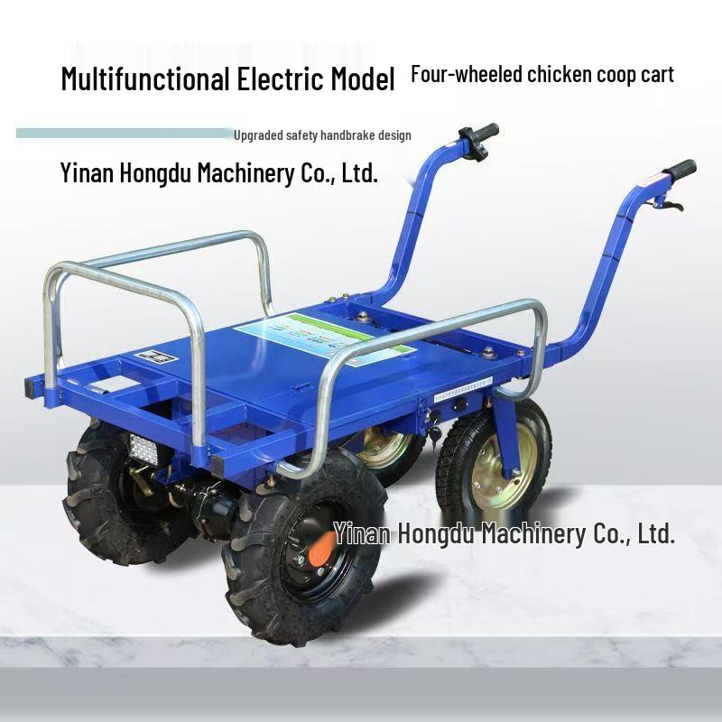 Electric Four-Wheel Chicken Coop Transport Tricycle for Agriculture and Construction