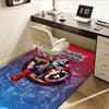 3D Printed Captain America,Shield,Hero Anti-Slip Rug - Machine Washable Office Rug for Living Room, Bedroom, Office - Multiple Sizes