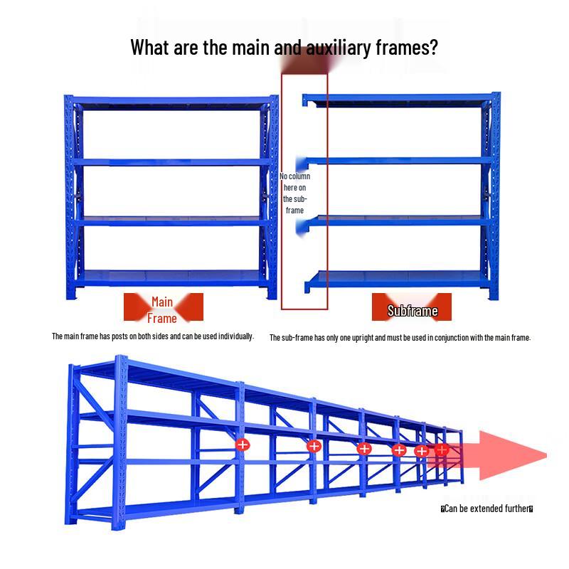 Shitong Heavy-Duty 4-Tier Industrial Shelving Unit