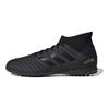 adidas Predator 19.3 Synthetikleder Runde Zehenpartie Schnürschuhe Rutschfest Abriebfest Atmungsaktiv Mid-Top Fußballschuhe Kinder Fußballschuhe Schwarz G25801
