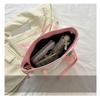Large Capacity Korean Style Tote Bag Simple Casual Solid Color Work Shoulder Bag for Women
