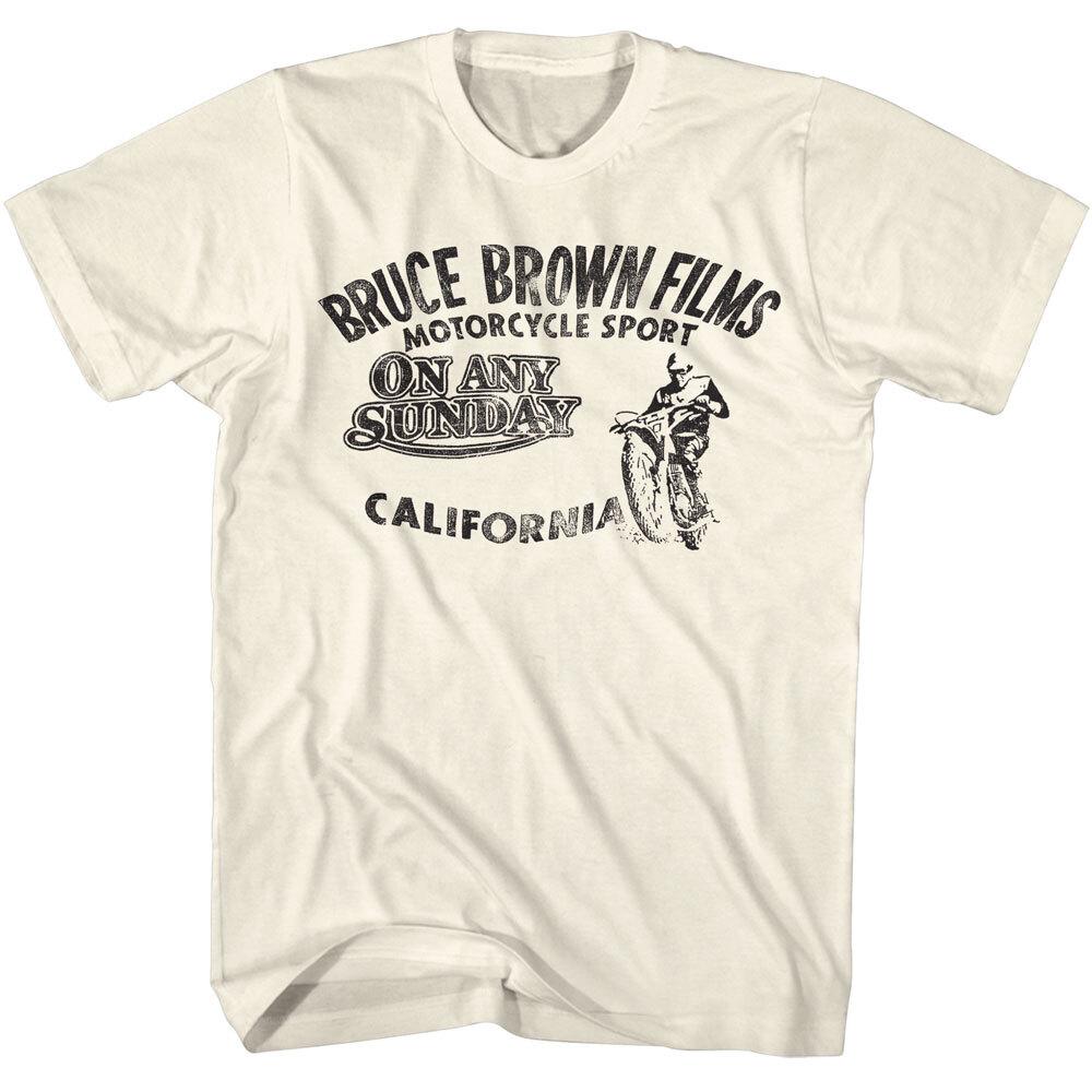 Bruce Brown Films Motorcycle Sport On Any Sunday California Men T Shirt XL