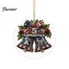 Restaurant Hotel Christmas Decorations 250th Anniversary Acrylic Hanging Ornament, Double Side Printed Festive Holiday Decor Thoughtful Gift for Loved