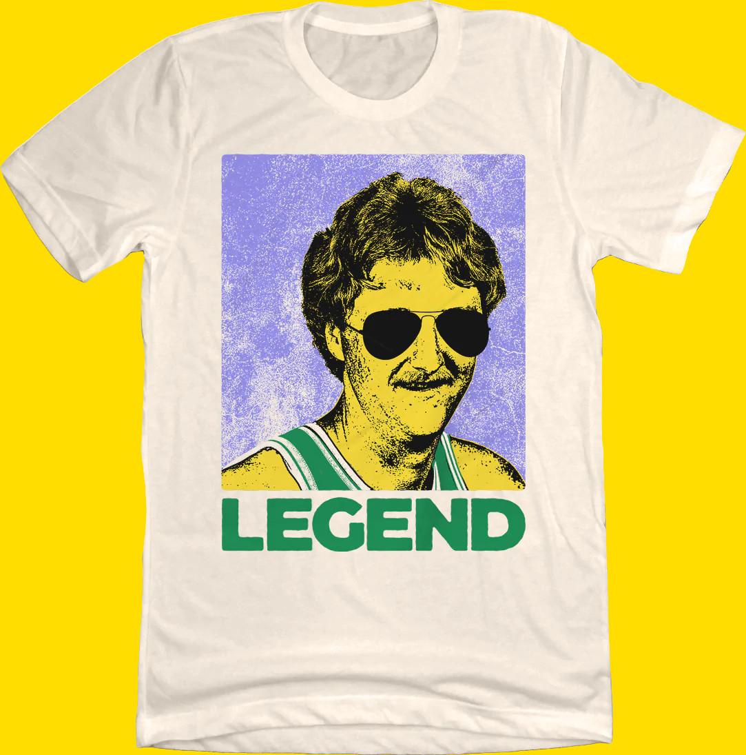 Larry Bird basketball Legend T-Shirt Mens Womens Tees Top White Short Sleeve All Sizes JJ3810 3XL