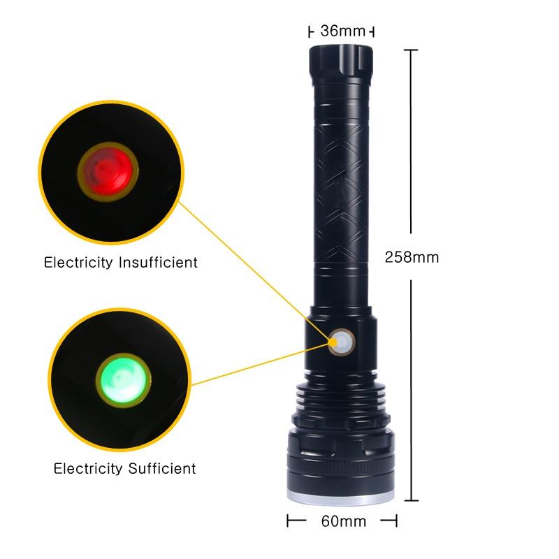 50W High Power CREE XHP-70 Outdoor Professional Hunting LED Flashlight 26650 Lithium Battery