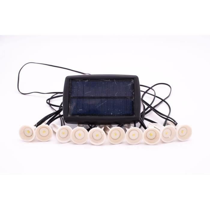 Solar Garland To Plant 10 White LEDs - GALIX - 5m - 0.5W - 100 Lumens - 8 Hours of Lighting