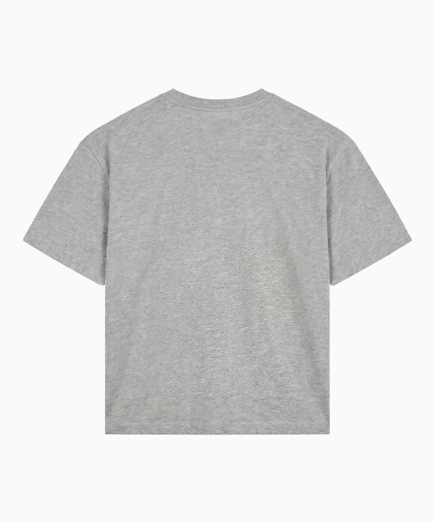 SAINTPAIN Sp Mini Cross Heavyweight Crop Short Sleeve Tee Melange Grey