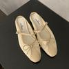 Fashion Female Slip On Footwear Ladies Flats Mary Janes Shoes Mesh Breathable Fashion Butterfly-Knot Women Flats Shoes Slides Mules
