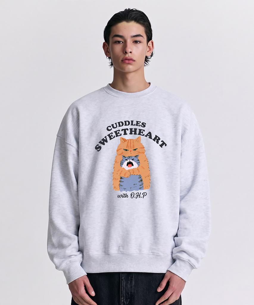 OHP OHPxharmonia Nyangnyang Hug Oversized Heavy Sweatshirt (Type B)