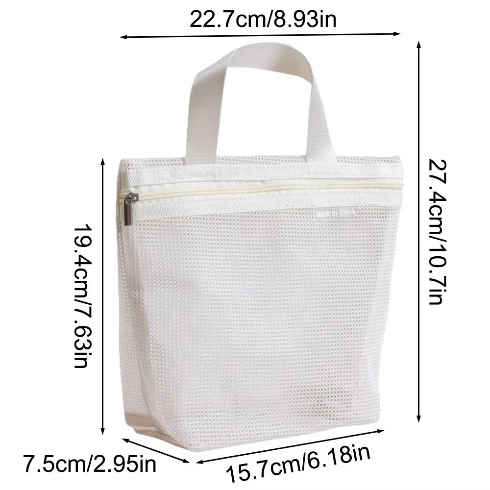 Mesh Makeup Toiletry Storage Bags Handbags Portable Travel Washing Body Shower Tools Organizer Hanging Cosmetic Organizer Pouch