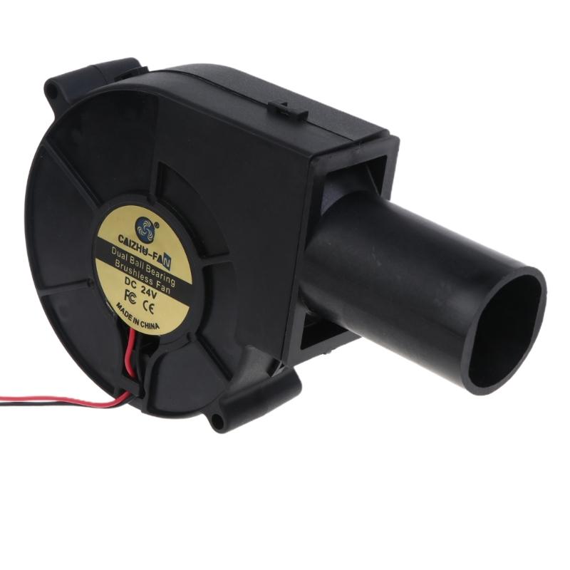 5V-24V Air Blower Fan Charcoal Starter Cooking Fire Starter Grill Fans with Air-Duct Dual Ball Bearing BBQ Camping Tool