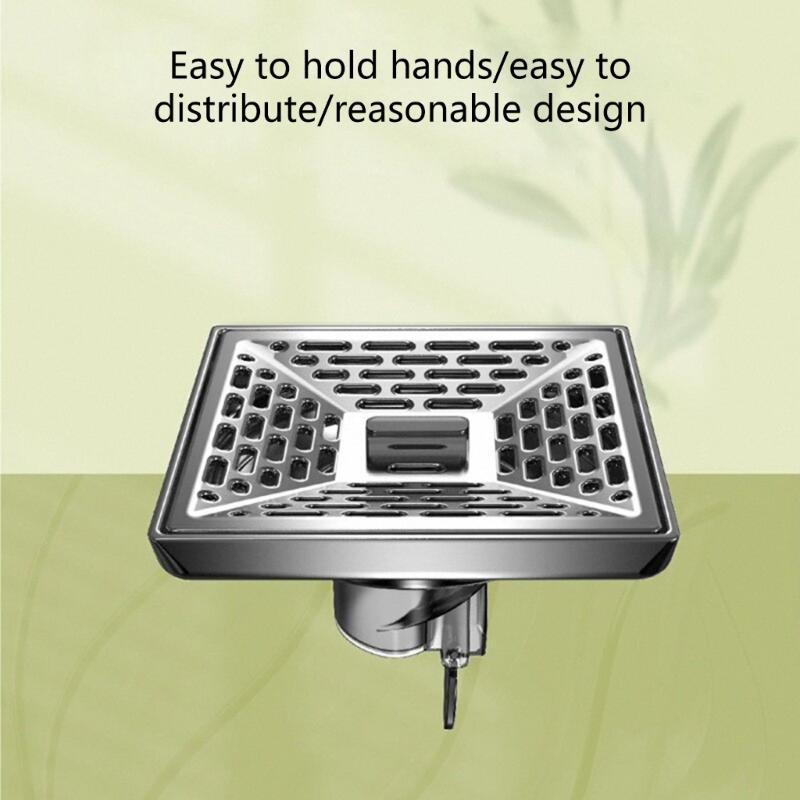  Shower Floor Drain Stainless Steel Floor Strainer  Drainer Bathroom Shower Strainer Filter With Removable Cover