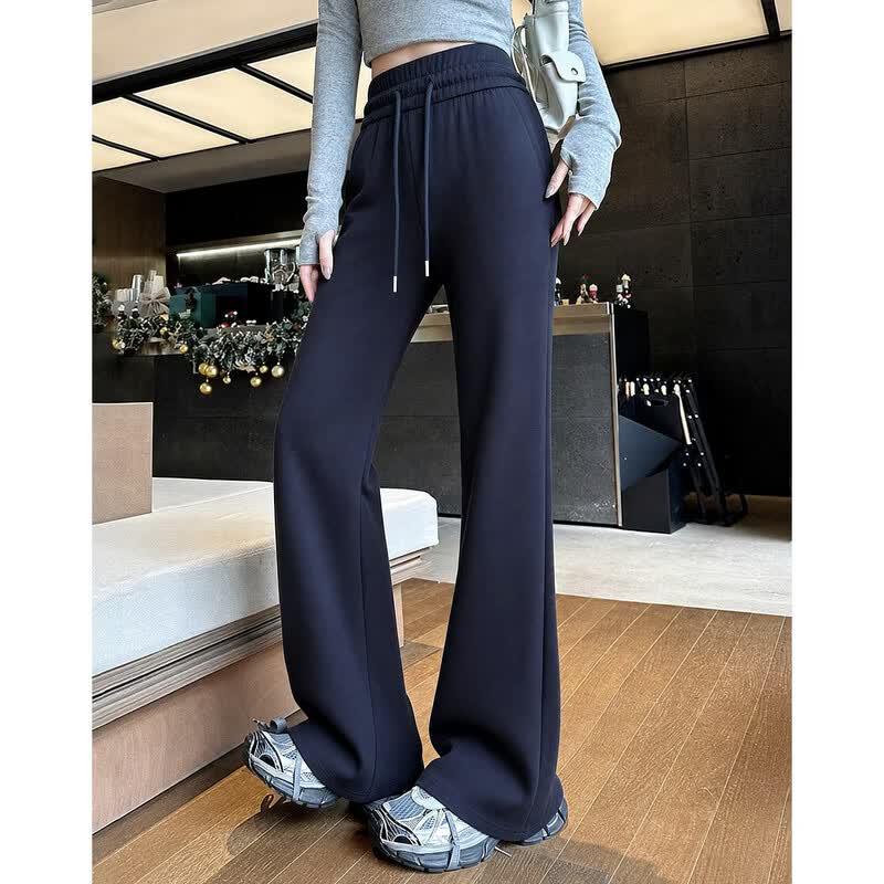 Demana Women's Breathable Cotton High-Waist Flare Pants