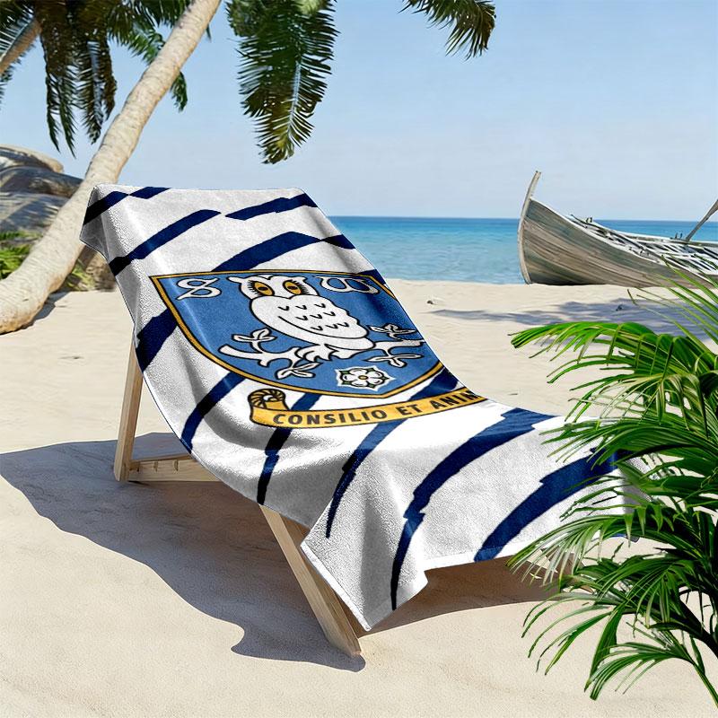 Sheffield Wednesday Football Club Druck Strandtuch, Großes Weiches Schnelltrocknendes Handtuch für Strand Camping Schwimmen