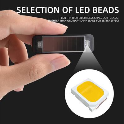 1/2pcs Wireless Strobe Lights Ambient Light Car Decor Atmosphere Light Solar Power Warning Light 8Colors Rechargeable Led Lights