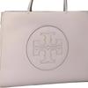 Tory Burch Ella Classic Embossed Logo Leather Tote Bag Shopping Bag Shoulder Handbag Small Women Tote Heather-Purple 145612-504