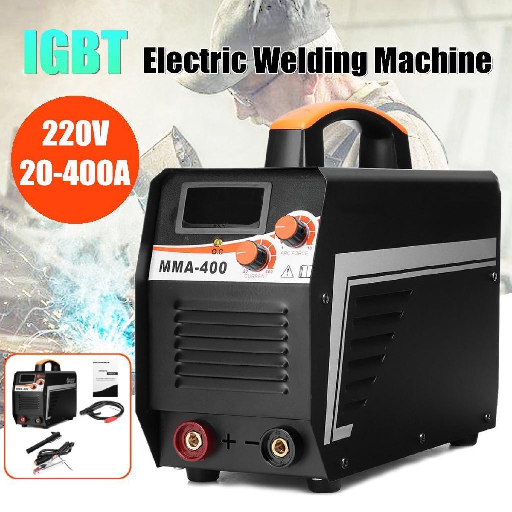 Μηχανή Ηλεκτροσυγκόλλησης Τόξου Inverter IGBT MMA-400 220V Ψηφιακή Οθόνη Σετ Ηλεκτροσυγκολλητών Τόξου Ράβδου Για DIY Οικιακή Συγκόλληση Νέο