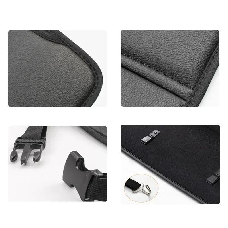 Car Seat Back Anti Kick Cover Pad Leather Protector Mat For Skoda Octavia Superb Rapid Kodiaq Karoq Fabia Yeti Scala Kamiq Enyaq