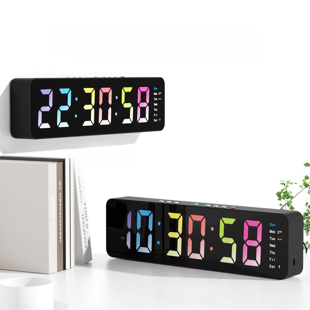 LED Elektronische Uhr Multifunktions-Elektronische Uhr Einfache TV-Schrank Digitaluhr Kinderwecker