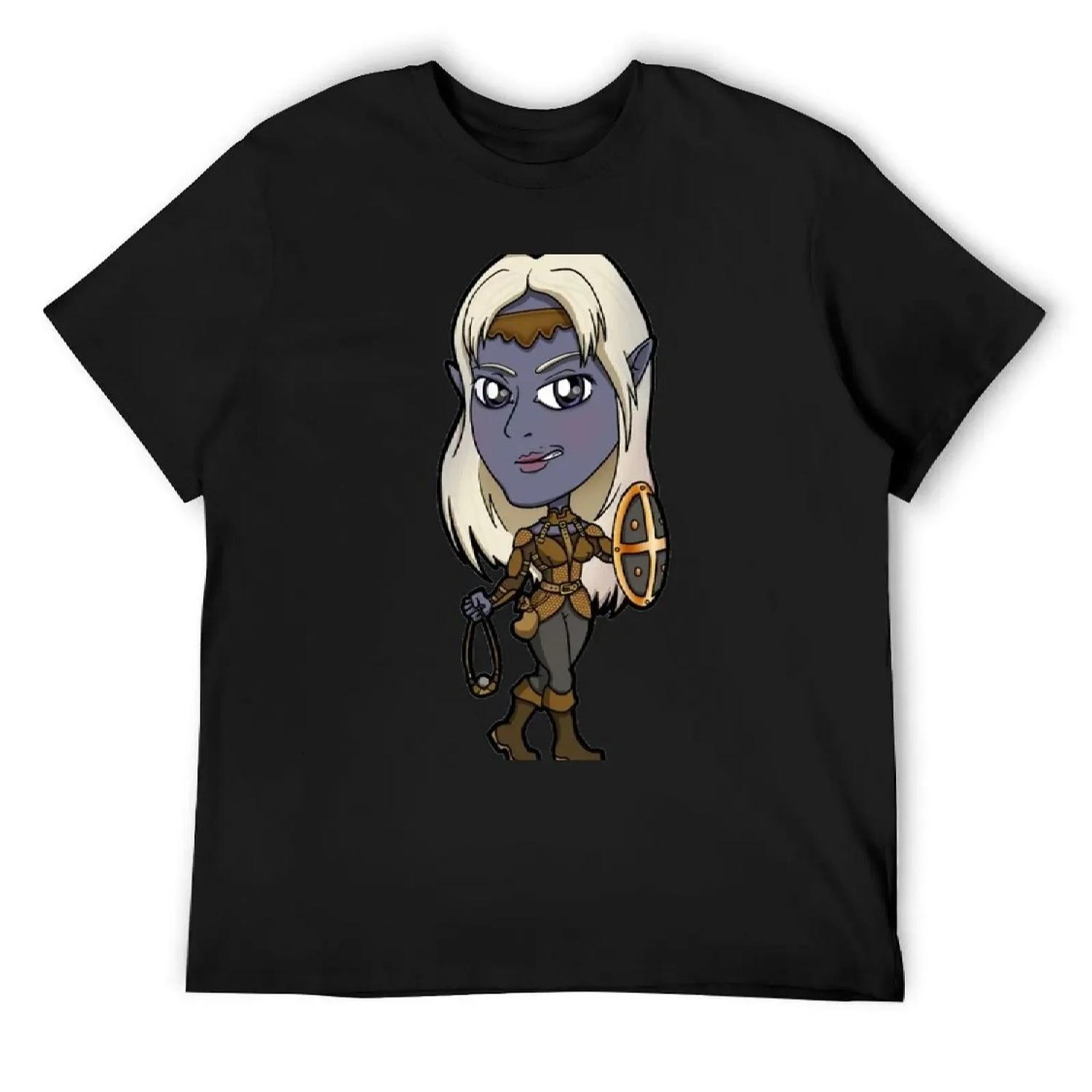 

Baldur s Gate - Viconia the Cleric Drow T-Shirt essential t shirt gifts for boyfriend funny gifts tees mens designer clothes XXXXXL