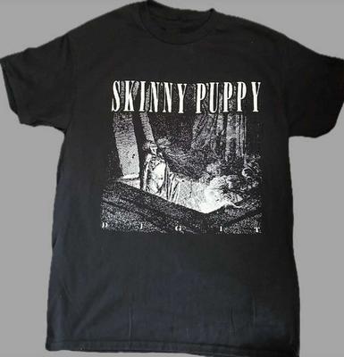 Vintage Koszulka Unisex Skinny Puppy Bawełniana Pełny Rozmiar GS577 Koszulka Unisex