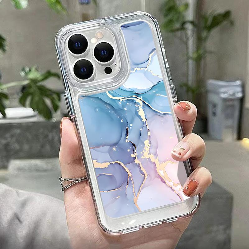 Глянцевый мраморный чехол для телефона с пульсацией для iPhone 15 Pro Max 14 13 Pro 12 — фото 5