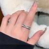 Over 120 Styles Korean style zircon diamond ring women's 925 sterling silver spring and summer niche light luxury high-end index finger ring open ring