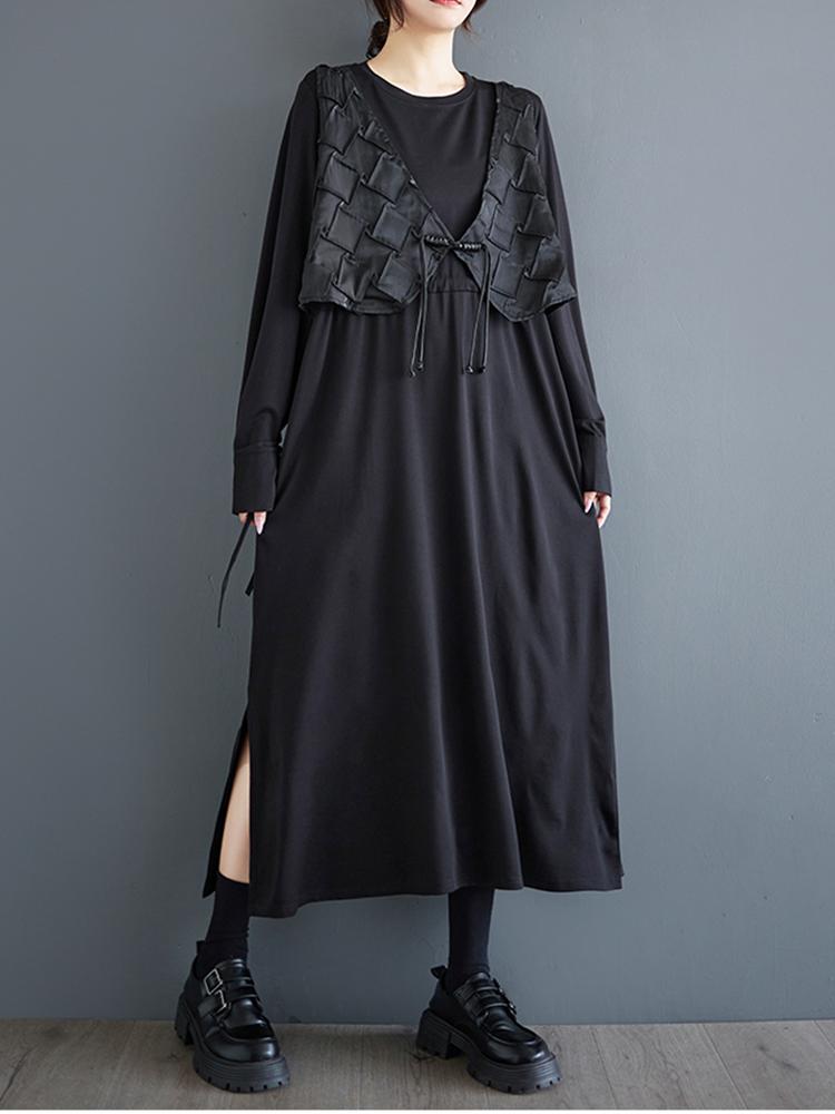 Xitao Loose False Two Pieces Dress ZYY1029