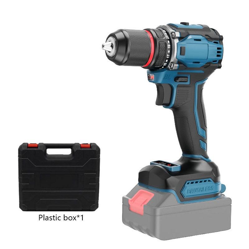 21V Dual-Speed Handheld Electric Drill with 10MM Lithium Battery & Bit Set