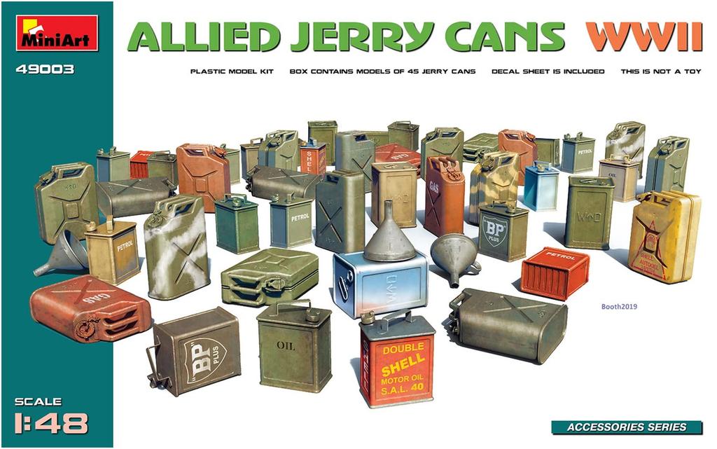 Miniart 1/48 Scale World War II Allied Jerry Can Plastic Model MA49003
